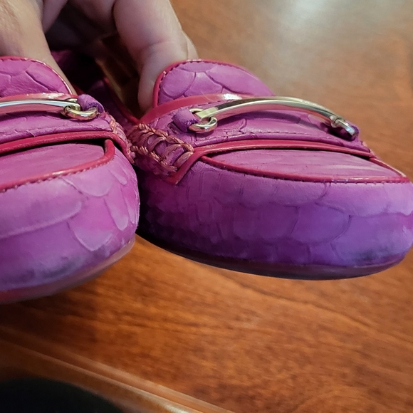 Geox pink women's flats snakeskin print size 37 EU, US 7 - Picture 6 of 8